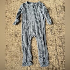 Kyte Baby Zippered Romper Slate 0-3 Months
